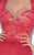Tarik Ediz - Ruched Cocktail Dress 90473 in Red