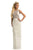 Johnathan Kayne - 9050 Embellished Halter Tiered Tassel Dress In White
