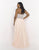 Blush Too - Embellished Strapless Chiffon A-line Evening Gown 9056W in Neutral