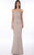 Daymor Couture - Embellished Strapless Gown with Bolero 906 in Neutral