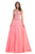 Johnathan Kayne - 9063 Beaded Sweetheart Pleated Ballgown In Pink