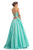 Johnathan Kayne - 9063 Beaded Sweetheart Pleated Ballgown In Blue
