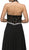 Dancing Queen - 9078 Simple Long Dress with Dazzling Belt in Black
