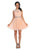 Dancing Queen Sleeveless Lace Illusion Tulle Short Prom Dress 9080 in Pink