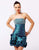 Blish - Glittering Strapless Rosette Mini Party Dress 9083 in Blue