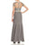 Mignon - Embellished Long Dress VM1730B in Gray