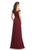 Johnathan Kayne - 9089 Embroidered Off-Shoulder A-Line Gown In Red