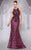 MNM Couture - 9091 Rhinestone Accented Sheath Dress In Pink