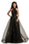 Johnathan Kayne - 9092 High Halter Open Back Ballgown In Black