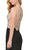 Dancing Queen - 9092 Jeweled Illusion Scoop High Slit Gown In Black