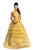 Johnathan Kayne - 9093 High Halter Tiered Ballgown In Gold