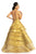 Johnathan Kayne - 9093 High Halter Tiered Ballgown In Gold