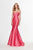Angela & Alison - 91004 Strapless Sweetheart Polka Dot Mikado Gown In Pink