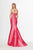 Angela & Alison - 91004 Strapless Sweetheart Polka Dot Mikado Gown In Pink