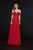 Angela & Alison - 91012 Beaded Lace Off Shoulder Corset Gown In Red