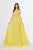 Angela & Alison - 91023 Lace Halter A-line Dress In Yellow