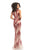 Johnathan Kayne - 9102 Two Tone Embellished Scoop Sheath Dress In Red