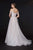 Angela & Alison - 91030 Off Shoulder Glitter A-Line Gown In Pink