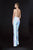 Angela & Alison - 91050 Sequined Scoop Neck Jumpsuit In Blue