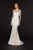 Angela & Alison - 91056 Sequined Sweetheart Fitted Evening Gown In White