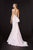 Angela & Alison - 91057 Embellished Halter Satin Mermaid Dress In Pink