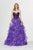 Angela & Alison - 91058 Embellished Sweetheart Ruffled Ballgown In Purple