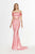 Angela & Alison - 91059 Two Piece Embellished Charmeuse Trumpet Dress In Pink