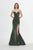 Angela & Alison - 91065 Strapless Shimmer Jersey Mermaid Dress In Green
