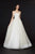 Angela & Alison - 91066 Star Embellished Ballgown With Train In White and Gold