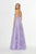 Angela & Alison - 91080 Embroidered Deep Sweetheart A-line Dress In Purple