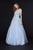 Angela & Alison - 91083 Beaded Sweetheart Tulle A-line Dress In Blue