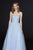 Angela & Alison - 91083 Beaded Sweetheart Tulle A-line Dress In Blue
