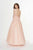 Angela & Alison - 91088 Embroidered Deep Sweetheart A-line Dress In Pink