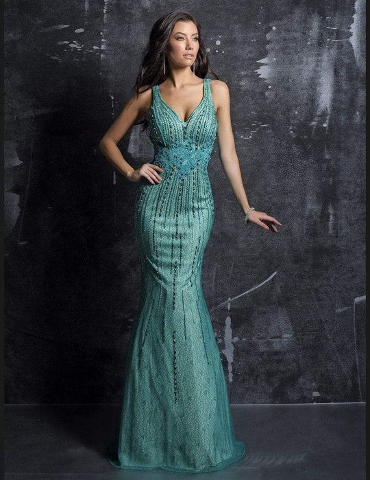 Nina Canacci - 9109 Dress in Green