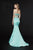 Angela & Alison - 91116 Embellished Sweetheart Satin Mermaid Dress In Green