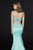 Angela & Alison - 91116 Embellished Sweetheart Satin Mermaid Dress In Green