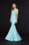 Angela & Alison - 91116 Embellished Sweetheart Satin Mermaid Dress In Green