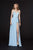 Angela & Alison - 91118 Plunging Sweetheart Chiffon A-line Dress In Blue