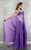 MNM Couture - 5760 Sleeveless Ruched Glittery Long Dress In Purple