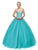 Dancing Queen - 9148 Metallic Embroidered Strapless Formal Ball Gown