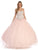 Dancing Queen - 9148 Metallic Embroidered Strapless Formal Ball Gown