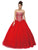 Dancing Queen - 9148 Metallic Embroidered Strapless Formal Ball Gown