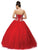 Dancing Queen - 9148 Metallic Embroidered Strapless Formal Ball Gown