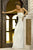 Alexia Designs - 914 Embellished Strapless Chiffon Sheath Dress In White