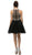 Dancing Queen - 9158 Jeweled High Jewel Illusion Cocktail Dress In Black