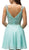 Dancing Queen - 9160 Cap Sleeve Adorned Sweetheart A-Line Cocktail Dress In Green