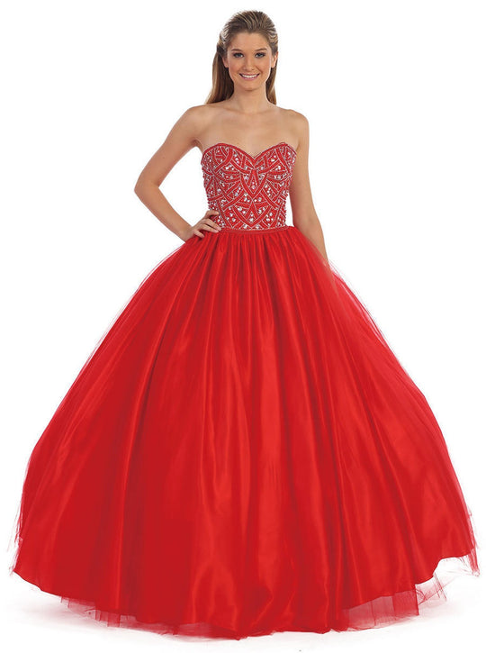 Dancing Queen - 9164 Embellished Sweetheart Quinceanera Gown