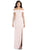Dessy Collection - 3030 Off Shoulder High Slit Sheath Gown In Pink