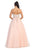 Floor-Length Strapless Sweetheart Ballgown In Pink