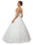 Floor-Length Strapless Sweetheart Ballgown In White